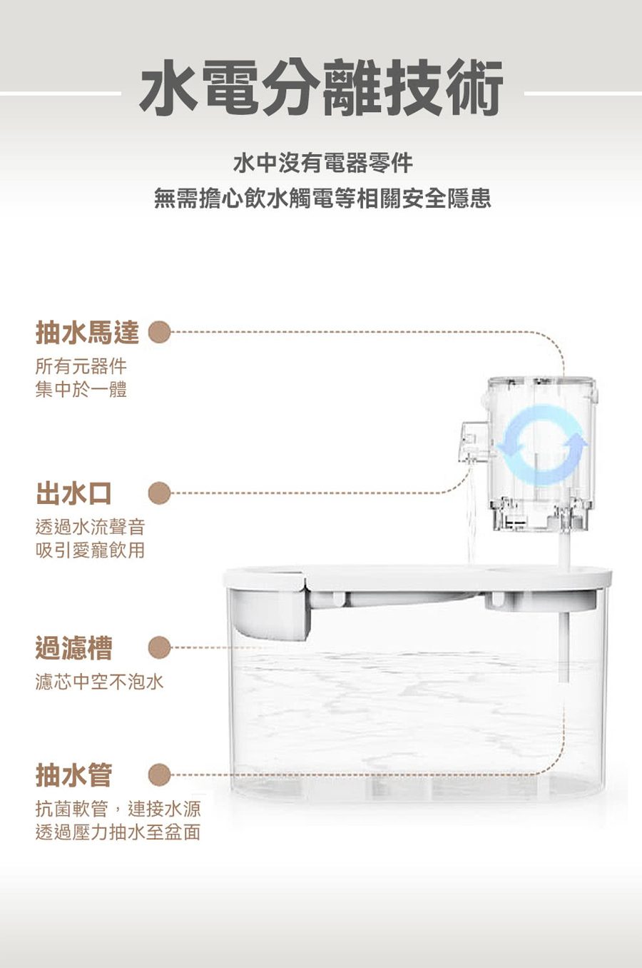 【PETKO】無線感應殺菌飲水機