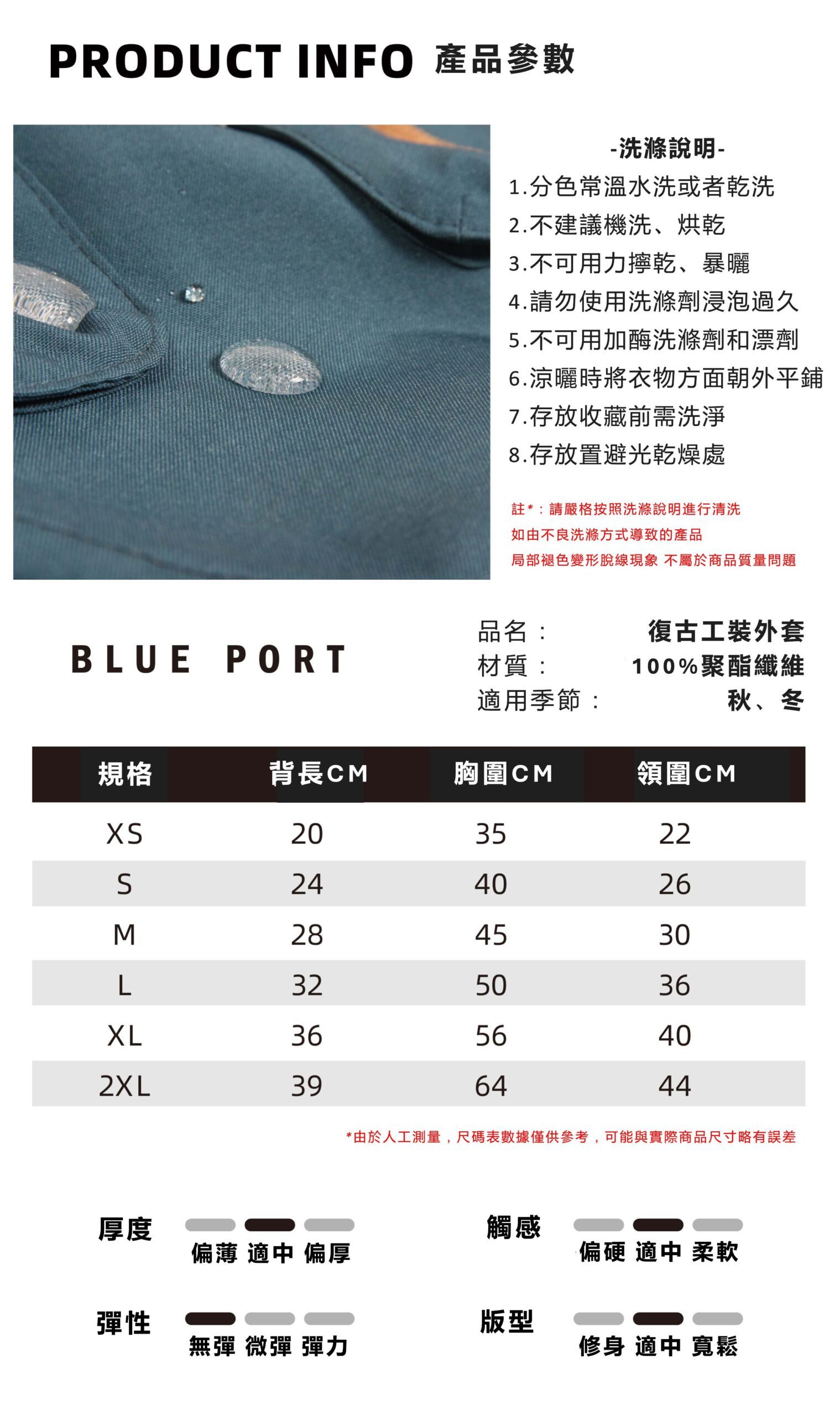 【Blue Port】復古工裝外套系列